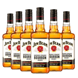 JIM BEAM 金宾 波本威士忌750ml*6电商卖多少钱？