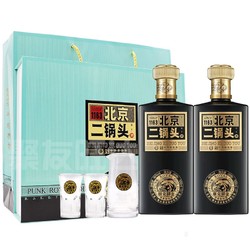 YONGFENG 永丰牌 北京二锅头酒 北京特产 清香型白酒 朋克御金46度500ml*2瓶批发价多少钱？