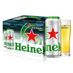 Heineken 喜力 星银 黄啤酒 500ml*9听 礼盒装行情价多少