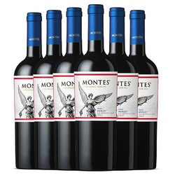 MONTES 蒙特斯 经典系列红酒  智利原瓶进口梅洛干红葡萄酒750ml*6整箱装拼团价多少钱？