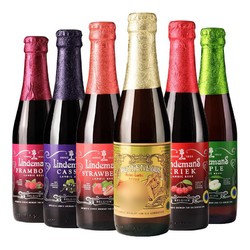 Lindemans 林德曼 果桃子樱桃草莓8口味随机组合250mlx6瓶装精酿啤酒最终到手价多少钱？