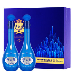 YANGHE 洋河 蓝色经典 梦之蓝M6 52度 500ml*2瓶*1盒 礼盒装 浓香型白酒 口感绵柔最终到手价多少钱？