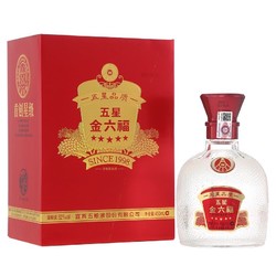 金六福 五星 浓香型白酒 52度 450ml*6 瓶整箱装行情价多少