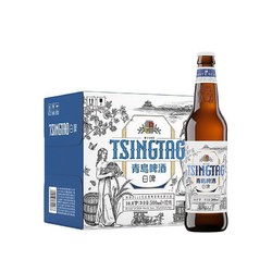 TSINGTAO 青岛啤酒 全麦白啤 10度 500ml*12瓶 整箱装市场价多少钱？