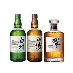 SUNTORY 三得利 山崎1923 响和风醇韵 白州1973 日威三剑客 700ml无盒电商卖多少钱？