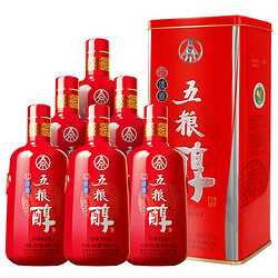 WU LIANG CHUN 五粮醇 红淡雅铁盒 浓香型白酒 50度 500ml*6瓶 整箱装 五粮液股份批发价多少钱？