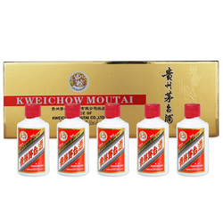 MOUTAI 茅台 贵州茅台酒 茅台飞天 金条礼盒酱香型53度50ml*5行情价多少