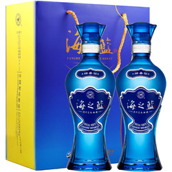 YANGHE 洋河 海之蓝 52度 浓香型白酒 375ml*2瓶电商卖多少钱？