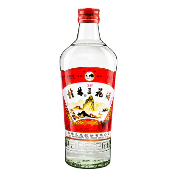 38度桂林三花酒   米香型 玻瓶 38度 480ml 单瓶装包邮价多少钱？