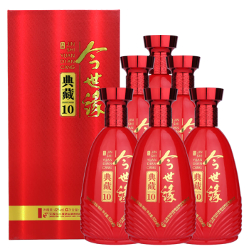 42度今世缘 典藏系列 42度 宴请喜宴 纯粮白酒 典藏10 500ml*6瓶 整箱包邮价多少钱？