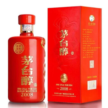 53度茅台集团 茅台醇 53度酱香型白酒500ml 茅台醇2008  单瓶装批发价多少钱？