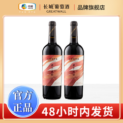 Great Wall 长城 宁夏贺兰山东麓塞上风情赤霞珠干红葡萄酒 750ml*2市场价多少钱？