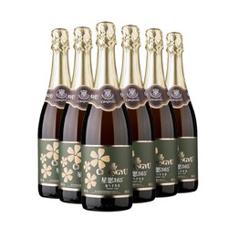 CHANGYU 张裕 官方旗舰店 百年星运苹果起泡酒750ml*6  甜型电商卖多少钱？