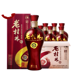 GUILIN SANHUA 桂林三花 酒 6年老桂林 米香型白酒 45度 500ml*6瓶整箱装年货送礼广西批发价多少钱？