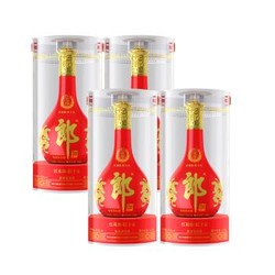 LANGJIU 郎酒 53度郎酒红花郎酱香型500ml*4瓶粮食酒收藏过年送礼价格多少钱？