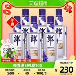 LANGJIU 郎酒 顺品郎45度蓝顺280浓酱兼香型280ml*6瓶粮食酒热销光瓶小最终到手价多少钱？