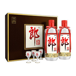 LANGJIU 郎酒 郎牌郎酒53度酱香型高度白酒 500ml*2瓶 礼盒装拼团价多少钱？