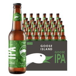 GOOSE ISLAND 鹅岛 IPA 印度淡色艾尔精酿啤酒 355ml*24瓶 整箱装行情价多少