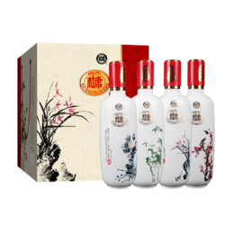 BAISHUIDUKANG 白水杜康 52度浓香型白酒 梅兰竹菊 500ml*4瓶礼盒装批发价多少钱？