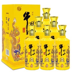 Niulanshan 牛栏山 百年特酿15 浓香型 白酒 42度 500ml*6瓶 整箱装 年货送礼拼团价多少钱？