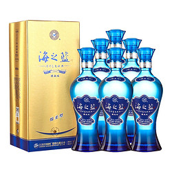 洋河白酒 蓝色经典海之蓝52度520ml*6瓶正品特价浓香白酒自饮送礼行情价多少