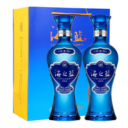 YANGHE 洋河 海之蓝 蓝色经典 旗舰版 52%vol 浓香型白酒 520ml*2瓶 双支装价格多少钱？