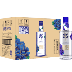 LANGJIU 郎酒 顺品郎蓝顺 浓酱兼香型白酒 45度280ml*12瓶 整箱装电商卖多少钱？