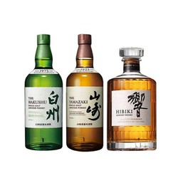 SUNTORY 三得利 山崎1923 响和风醇韵 白州1973 日威三剑客 700ml无盒最终到手价多少钱？