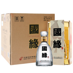 今世缘 国缘四开 幽雅醇厚型 白酒 42度 500ml*4瓶价格多少钱？