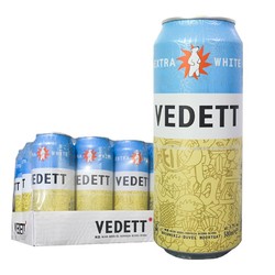 VEDETT 白熊 比利时原装进口白熊啤酒小麦白啤500ml*12罐装整箱Vedett精酿啤酒包邮价多少钱？