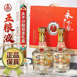 WULIANGYE 五粮液 52度浓香高度白酒礼盒 龙凤呈祥 500ml*2瓶价格多少钱？