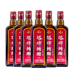 塔牌 绍兴黄酒纯酿花雕酒500ml*6瓶整箱手工冬酿半干型加饭酒老酒电商卖多少钱？