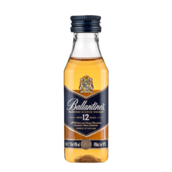 Ballantine's 百龄坛 12年小酒版 洋酒 苏格兰 威士忌 50ml 单瓶拼团价多少钱？