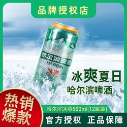 HARBIN 哈尔滨啤酒 冰爽500ml毫升x12听 易拉罐装整箱包邮电商卖多少钱？