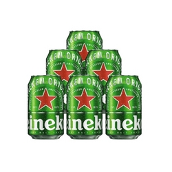 Heineken 喜力 经典罐装啤酒11.4度 330*6听匠心酿造优级优选新鲜电商补贴价多少钱？