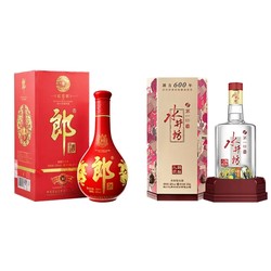 LANGJIU 郎酒 红花郎10 53度 酱香型白酒 500ml 水井坊 臻酿八号 52度 浓香型白酒 500ml批发价多少钱？