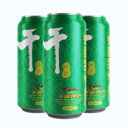 tianhu 天湖啤酒 8度干啤500ml*12听整箱口味干爽水源清冽还原醇香行情价多少