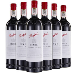 Penfolds 奔富 Bin28 红酒 葡萄酒 750ml澳洲原瓶进口 整箱6支装价格多少钱？