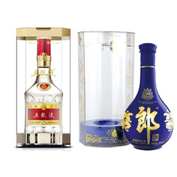 LANGJIU 郎酒 青花郎 53度 酱香型白酒 500ml 五粮液 普五 第八代 52度 浓香型 500ml组合装包邮价多少钱？