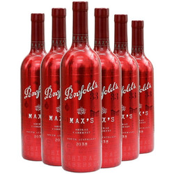 Penfolds 奔富 MAX 赤珠霞干红葡萄酒 750ml*6瓶装市场价多少钱？