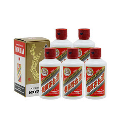 MOUTAI 茅台 飞天茅台 53%vol 酱香型白酒 100ml*5瓶 整箱装市场价多少钱？