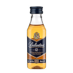 Ballantine's 百龄坛 12年小酒版 洋酒威士忌 50ml拼团价多少钱？