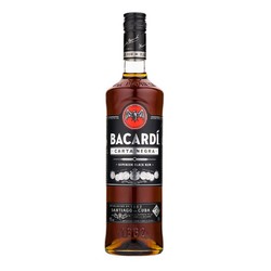 BACARDI 百加得 白朗姆酒 黑朗姆酒洋酒烘培鸡尾酒2瓶装市场价多少钱？