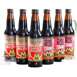 Belching Beaver 打嗝海狸 精酿花生酱牛奶氮气啤酒 355ml*6瓶电商补贴价多少钱？