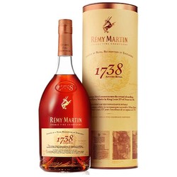 RÉMY MARTIN 人头马 1738皇家礼赞干邑白兰地 700ml 单瓶装市场价多少钱？