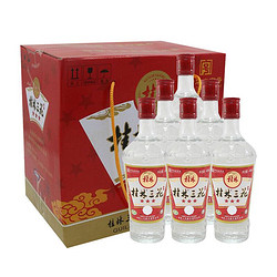 GUILIN SANHUA 桂林三花 桂林三星 白酒 米香型白酒 52度 480ml*6瓶送礼市场价多少钱？