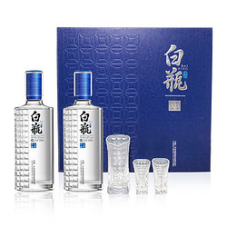 泸州老窖 泸州白瓶酒 52%vol 浓香型白酒 500ml*2瓶 礼盒装 一壶两杯酒具套装礼盒价格多少钱？