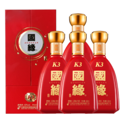 今世缘 国缘 K3 42%vol 浓香型白酒 500ml*4瓶 整箱装批发价多少钱？