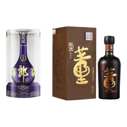 LANGJIU 郎酒 青花郎 53度 酱香型白酒 500ml 董酒 特密 54度 董香型白酒 500ml行情价多少