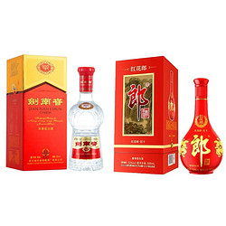 LANGJIU 郎酒 红花郎10 500ml 剑南春水晶剑52度500ml组合价格多少钱？